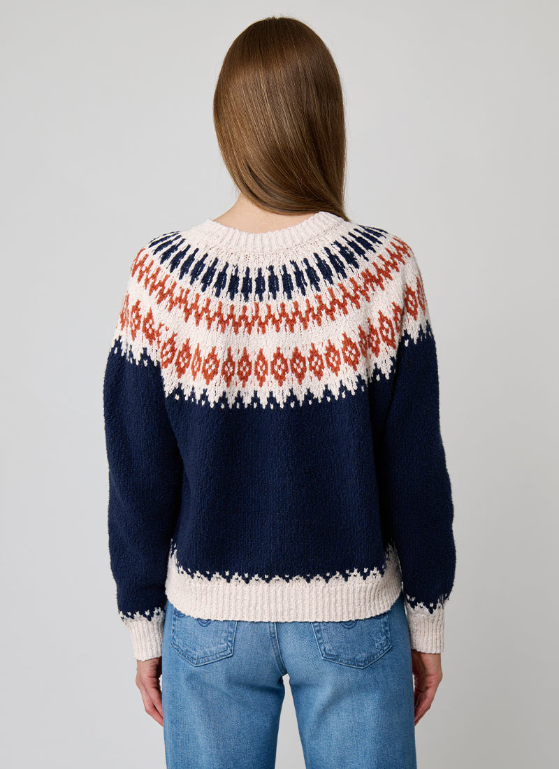 Autumn Cashmere Chunky Fair Isle Crew