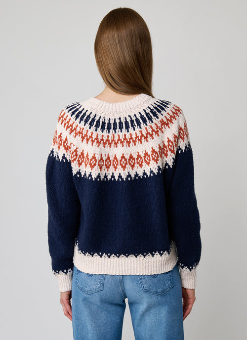 Autumn Cashmere Chunky Fair Isle Crew