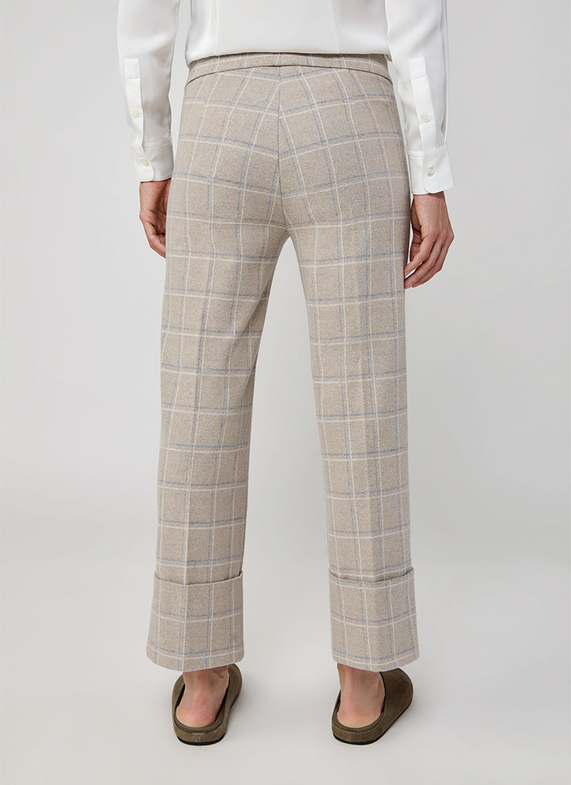 Avenue Montaigne Bonnie Plaid Straight Leg Pant