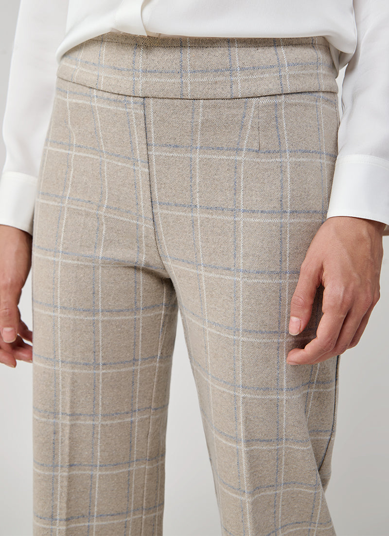 Avenue Montaigne Bonnie Plaid Straight Leg Pant