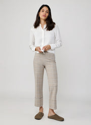 Avenue Montaigne Bonnie Plaid Straight Leg Pant