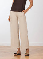 Avenue Montaigne Grace Pinstripe Wide Leg Ankle Pant