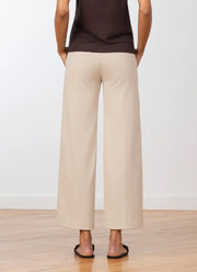 Avenue Montaigne Grace Pinstripe Wide Leg Ankle Pant