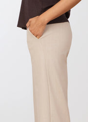 Avenue Montaigne Grace Pinstripe Wide Leg Ankle Pant