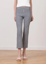 Avenue Montaigne Leo Bistro Stripe Crop Flare Pant