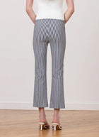 Avenue Montaigne Leo Bistro Stripe Crop Flare Pant