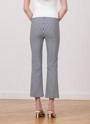 Avenue Montaigne Leo Bistro Stripe Crop Flare Pant