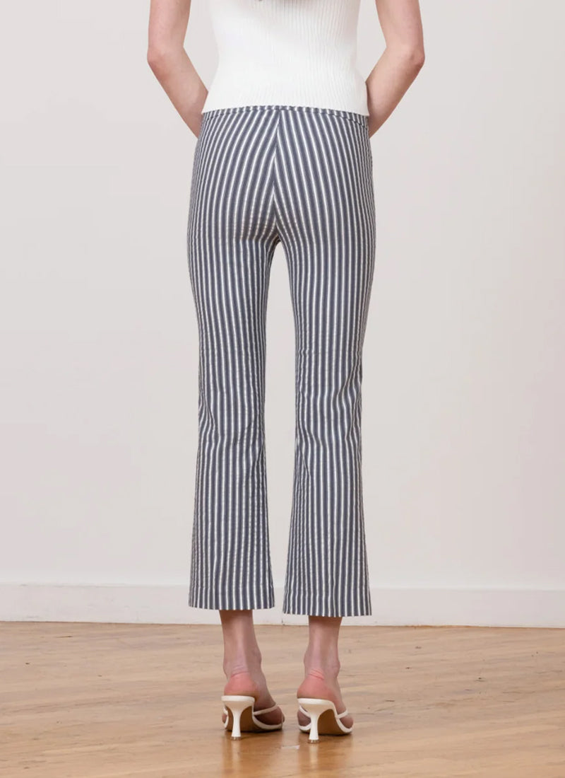 Avenue Montaigne Leo Bistro Stripe Crop Flare Pant