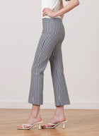 Avenue Montaigne Leo Bistro Stripe Crop Flare Pant