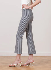 Avenue Montaigne Leo Bistro Stripe Crop Flare Pant