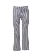 Avenue Montaigne Leo Bistro Stripe Crop Flare Pant