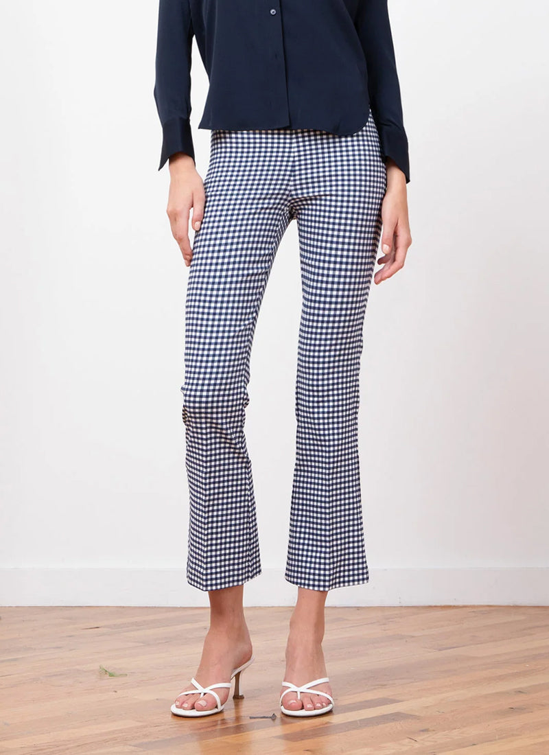 Leo Gingham Crop Flare Pants by Avenue Montaigne | Andrews