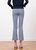Avenue Montaigne Leo Gingham Crop Flare Pants