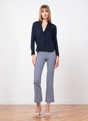 Avenue Montaigne Leo Gingham Crop Flare Pants