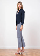 Avenue Montaigne Leo Gingham Crop Flare Pants