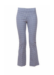 Avenue Montaigne Leo Gingham Crop Flare Pants