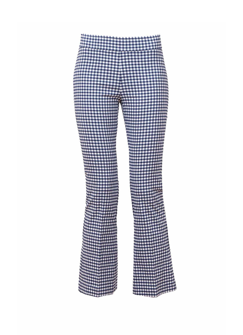 Avenue Montaigne Leo Gingham Crop Flare Pants