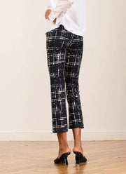 Avenue Montaigne Leo Crop Flare Graffiti Pants