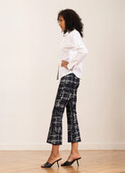 Avenue Montaigne Leo Crop Flare Graffiti Pants