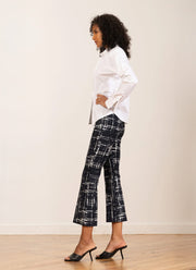 Avenue Montaigne Leo Crop Flare Graffiti Pants