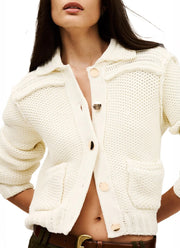 ba&sh Federica Cropped Cardigan