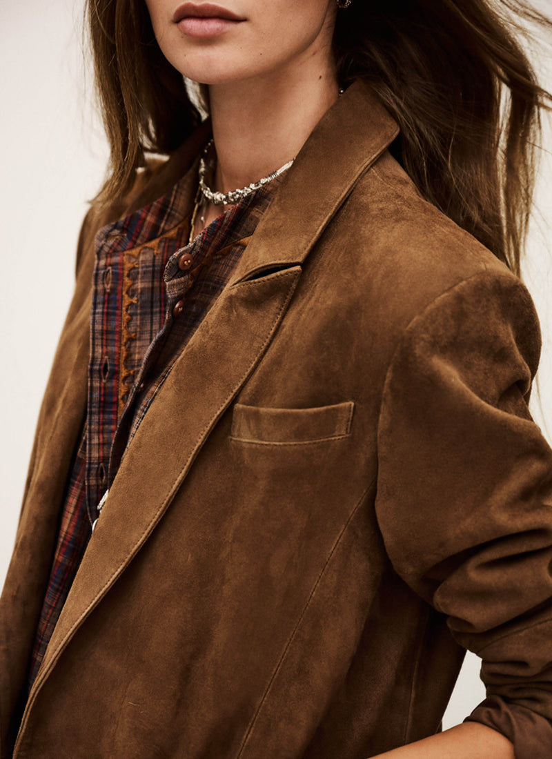 Mosty Blazer Style Suede Jacket by ba&sh at Andrews