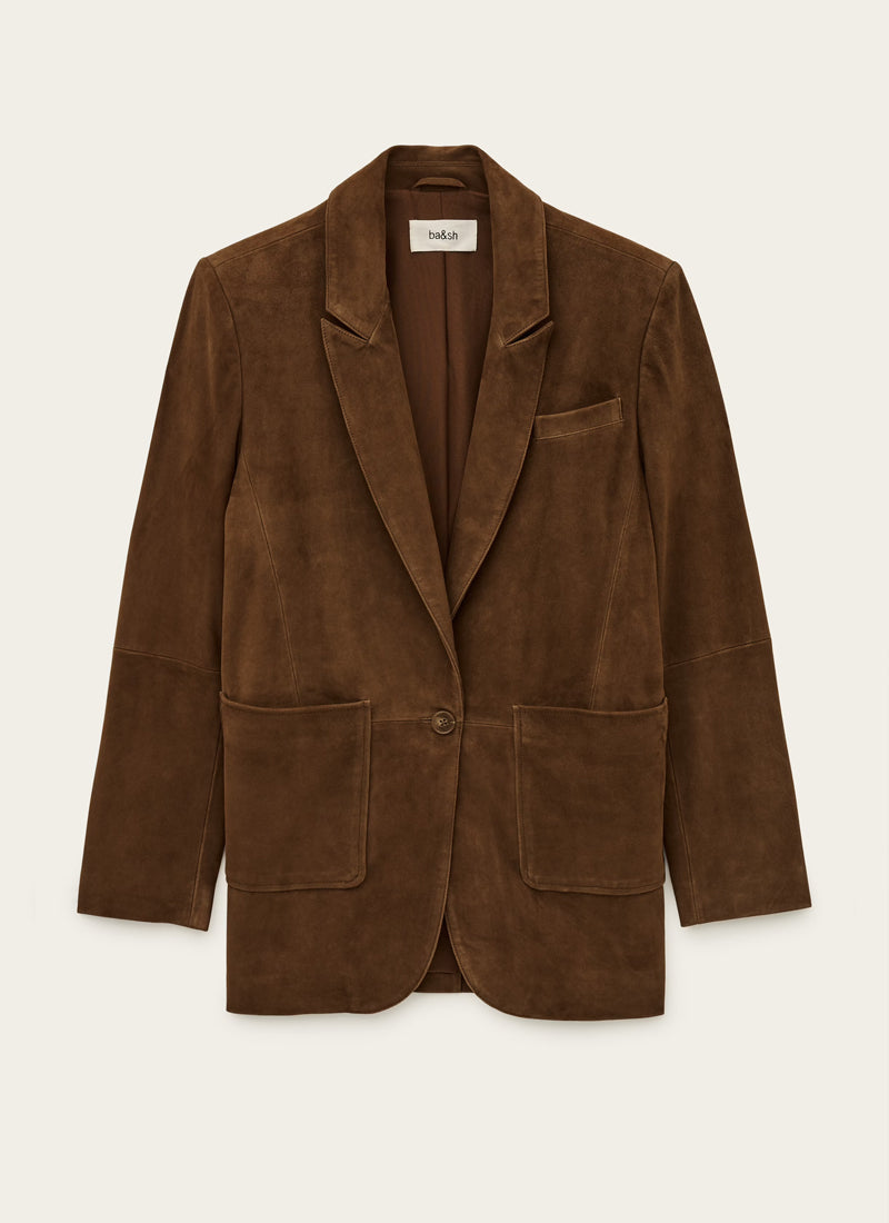 Mosty Blazer Style Suede Jacket by ba&sh at Andrews