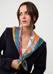BARBIERI Rose Garden Silk Scarf