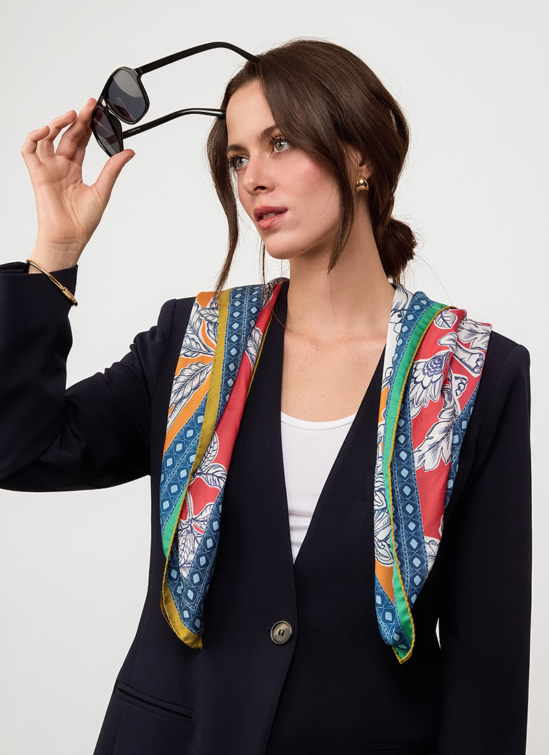 BARBIERI Rose Garden Silk Scarf