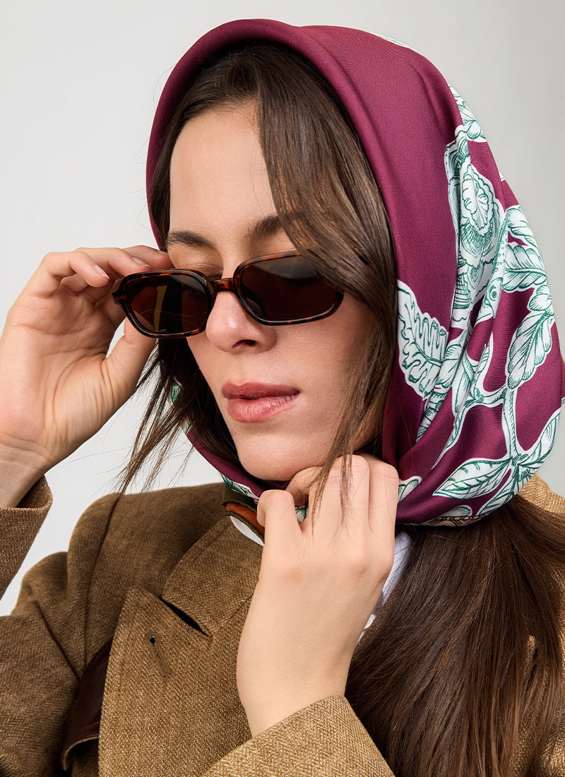 BARBIERI Rose Garden Silk Scarf