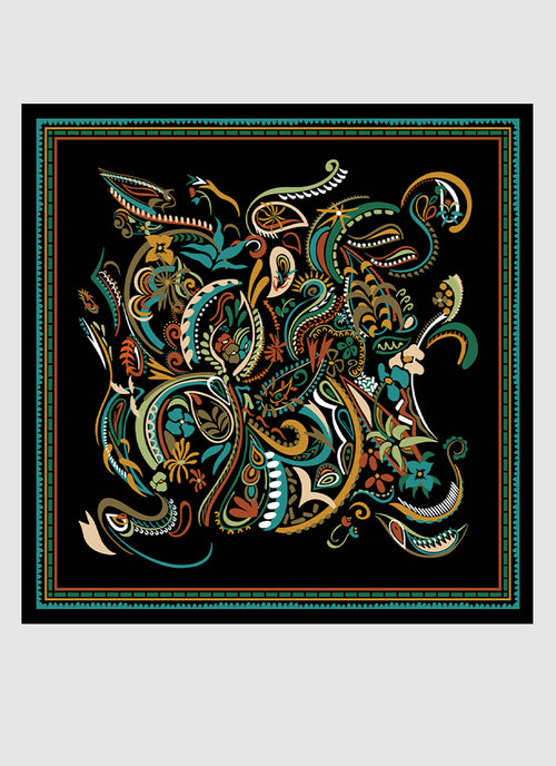 Twill Silk Scarf - Abstract by BARBIERI at Andrews