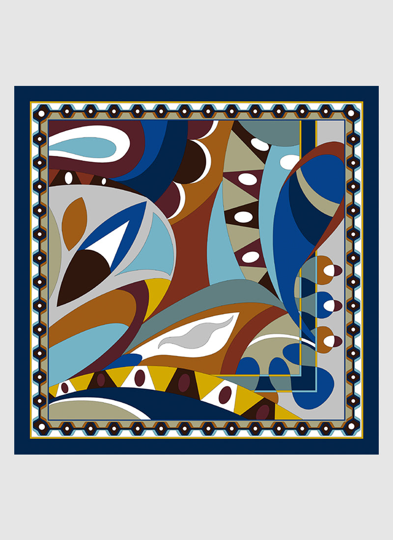 BARBIERI Twill Silk Scarf-Abstract