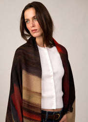 Abstract Wool Scarf