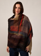 Abstract Wool Scarf