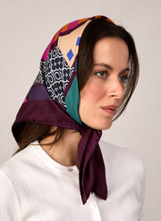 Camera Silk Twill Scarf