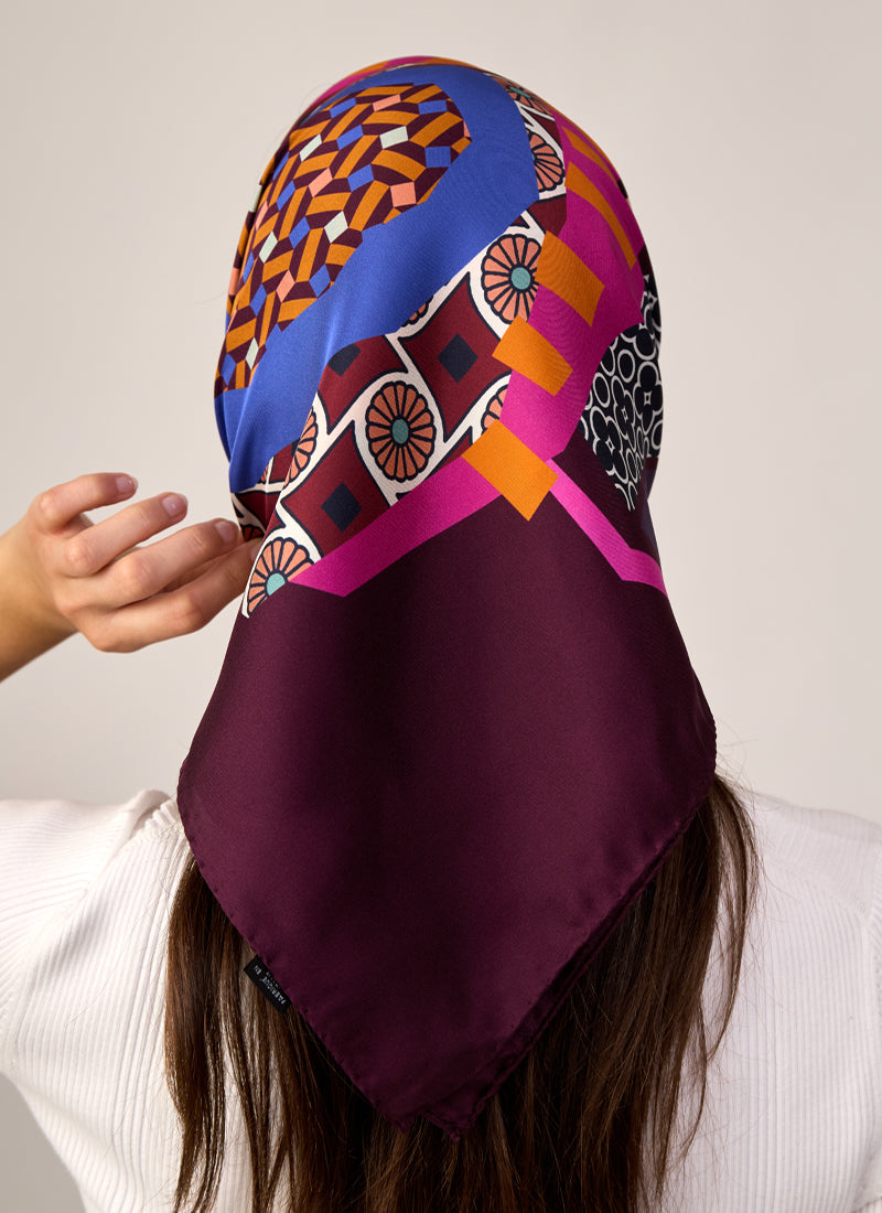 Camera Silk Twill Scarf
