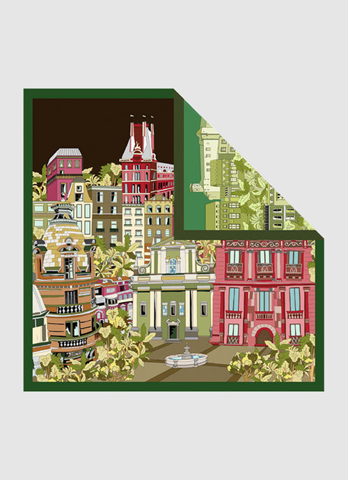 Double Face Silk Square – City by BARBIERI at Andrews