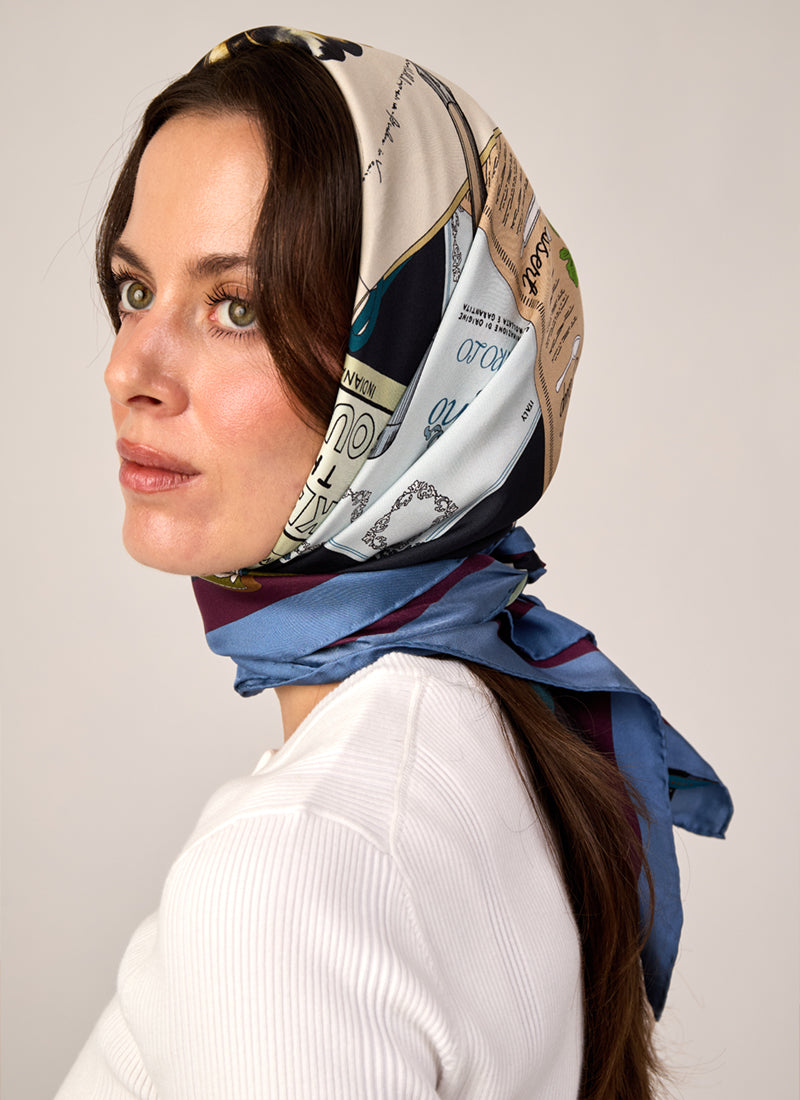 Europe Silk Twill Scarf