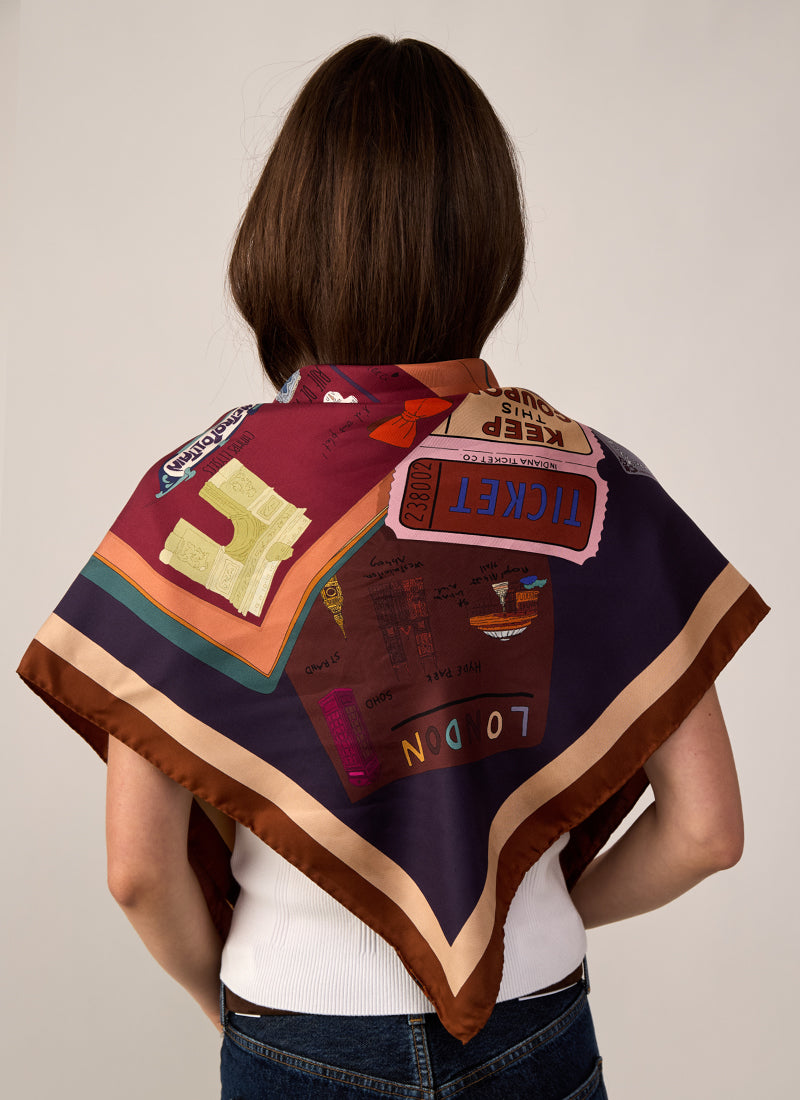 Europe Silk Twill Scarf