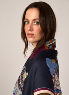 Fan Silk Twill Scarf