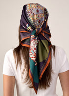 Fan Silk Twill Scarf