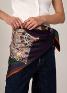 Fan Silk Twill Scarf