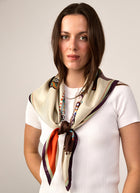 Fan Silk Twill Scarf