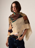 Flowers Wool Scarf
