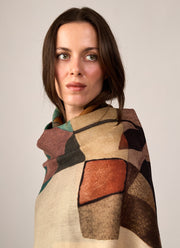 Flowers Wool Scarf