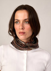 Mandela Flower Silk Twill Scarf