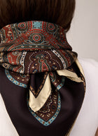 Mandela Flower Silk Twill Scarf