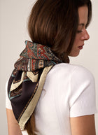 Mandela Flower Silk Twill Scarf