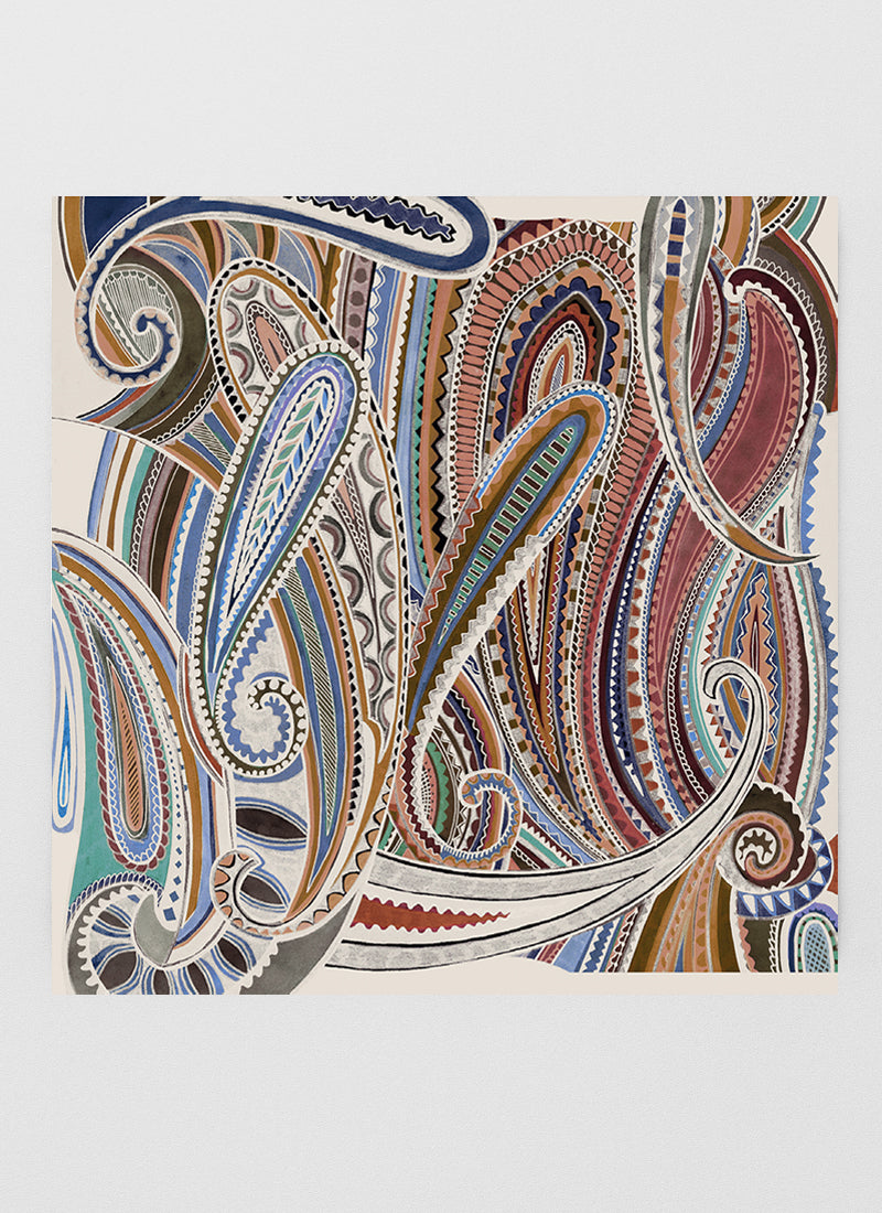 Wool Scarf - Paisley by BARBIERI at Andrews