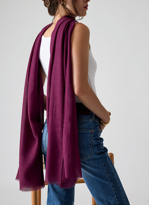 Wool Blend Scarf by BARBIERI at Andrews